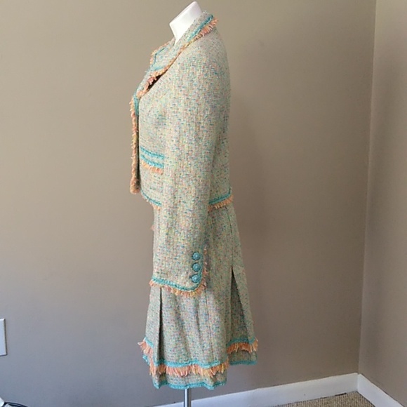 Cynthia Steffe colorful skirt suit size large - Picture 6 of 12